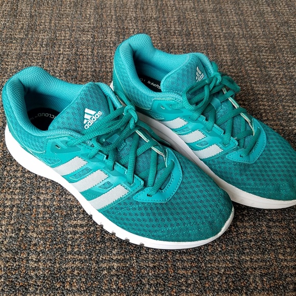 Adidas Galaxy 2 Women/'s Supportive Running Trainers Turquoise /& White AF5572